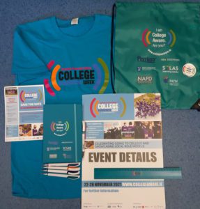 College Awareness Week merchandise